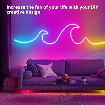 5 Meter RGB Neon Light with App & Remote Contro