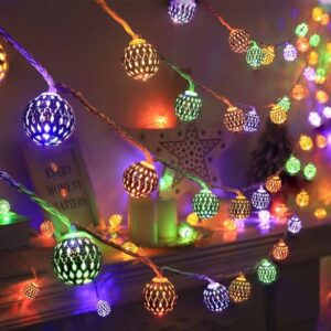 Golden Metal Ball Fairy Light, Metal Ball String Light – Fairy lights 20pcs string lights Party Wedding Decoration – Room Decoration Light