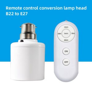 Wireless Remote Control Lamp Holder (220V) With Converter